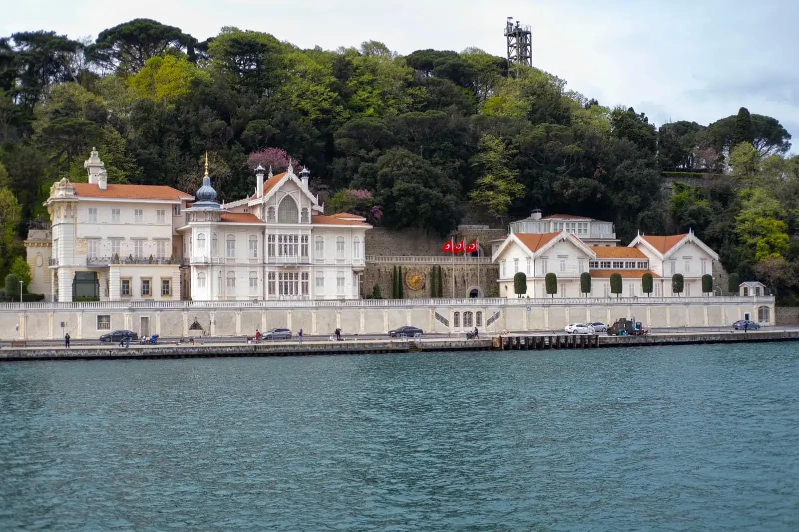 View across the Bosphorus strait in Istanbul with mosques on the skyline during a private luxury tour of Turkey