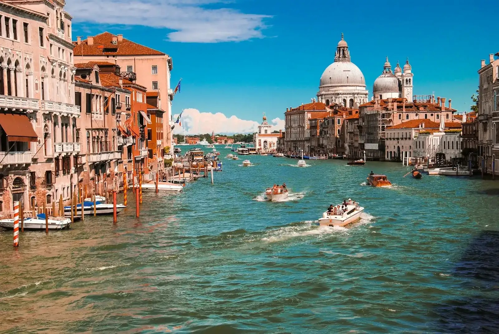 Venice Grand Canal with the Santa Maria della Salute basilica, Italy